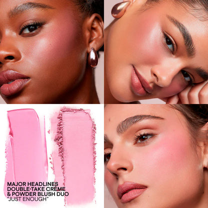 PATRICK TA - MAJOR BEAUTY HEADLINES DOUBLE-TAKE CREME & POWDER BLUSH DUO just enough