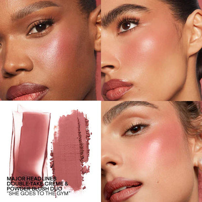 PATRICK TA - MAJOR BEAUTY HEADLINES DOUBLE-TAKE CREME & POWDER BLUSH DUO  she's goes to the gym
