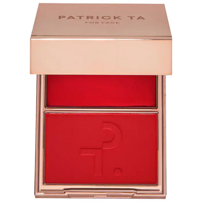 PATRICK TA - MAJOR BEAUTY HEADLINES DOUBLE-TAKE CREME & POWDER BLUSH DUO  she left me on red